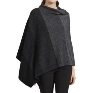 McDonald New Zealand Possum Fur Merino Wool Mulberry Silk Ombre Poncho New